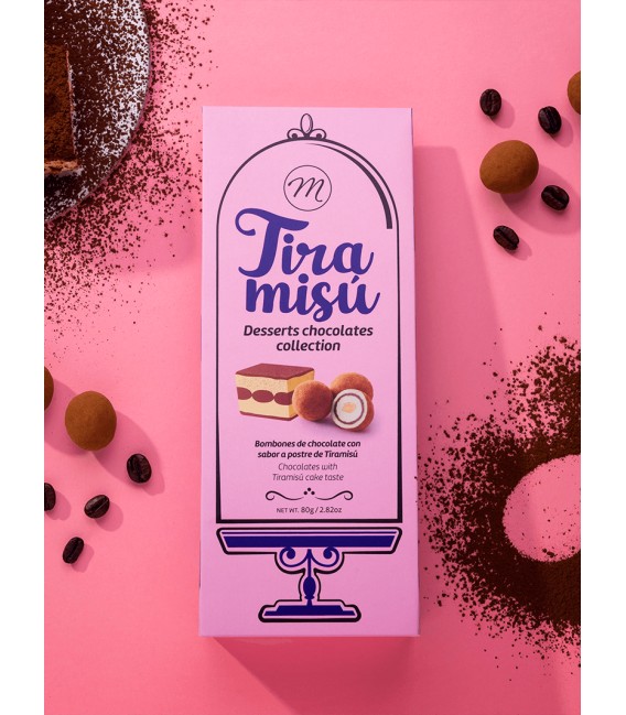 Šokoladiniai saldainiai Tiramisú