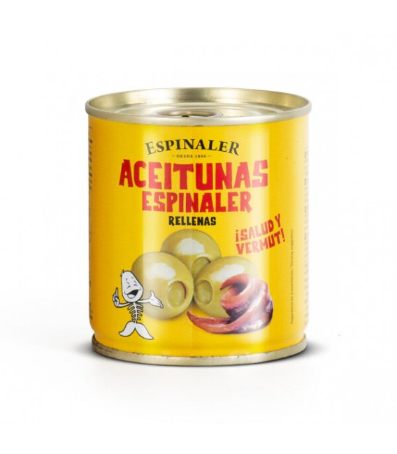 Alyvuogės, įdarytos ančiuviais, Espinaler