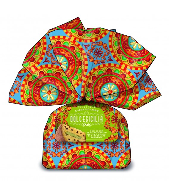 Panettone Verde Siciliano su pistacijomis 800 g