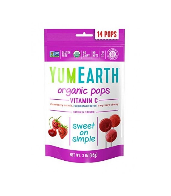 Ekologiški įvairių skonių ledinukai su vitaminu C YumEarth